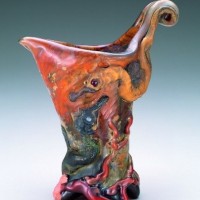 エミール・ガレ 花瓶「海馬」 1901-1903年北澤美術館