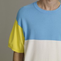 カラーブロックセーター（半袖） 2,490円