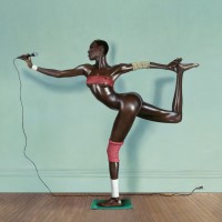 Jean-Paul Goude, Grace revised and updated, painted photo, New York, 1978