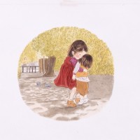 『あさえとちいさいいもうと』（1979年） 筒井頼子・作、林明子・絵、福音館書店刊、原画は宮城県美術館蔵