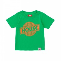 HOUSE Enban TEE KIDS：グリーン・ターコイズ・レッド・デイジー・パープル・シルバー・グレ―・アイボリー・ブラック / サイズ：100cm、120cm / 税込4,320円