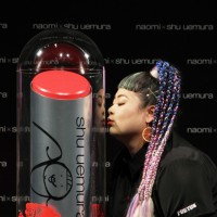 naomi x shu uemura 限定リップコレクション発売記念イベントでの渡辺直美さん