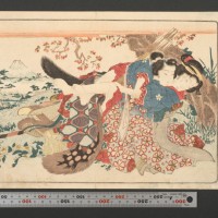 渓斎英泉「春野薄雪」文政5年 (1822) 浦上満氏蔵