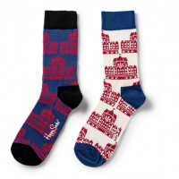 ハッピーソックス「東京駅舎柄SOCKS」（各 税込1,620円）