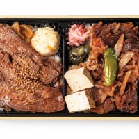 RF1・いとはん「牛肉グリル＆すき焼き重」（税込1,680円）