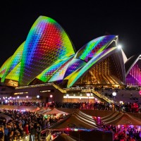‘METAMATHEMAGICAL ’ Lighting of the Sails of the Sydney Opera House for Vivid Sydney 2018