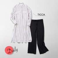 ブラウス 2万8,000円、パンツ 2万4,000円 / TICCA