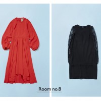 左）ワンピース 4万4,000円、右）ワンピース 4万6,000円 / ともにRoom no.8