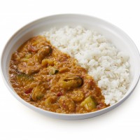 「夏野菜とムール貝のカレー」