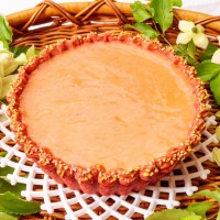 「ベイクドチーズと桃のコンポートタルト」※7月1日〜10日までの販売