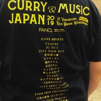 「CURRY&MUSIC JAPAN 2019」オフィシャルTシャツ（3,000円）