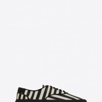 VENICE LOW TOP SNEAKER IN BLACK AND WHITE ELAPHE（11万円）