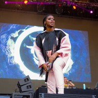 Tierra Whack performs at Lollapalooza 2019 in Grant Park on August 2, 2019 in Chicago, Illinois.
