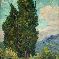 フィンセント・ファン・ゴッホ 《糸杉》 1889年6月 油彩、カンヴァス 93.4×74cm メトロポリタン美術館