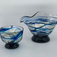 Yokohama Glass「横濱カラー 片口・ぐいのみセット」（税込1万450円）横浜赤レンガ倉庫限定・数量限定