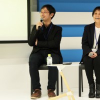 荒木健太郎（気象庁気象研究所研究官・雲研究者）氏、白井明子（ローソンプロモーション部シニアマネジャー）氏