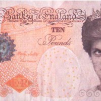 本書購入者の中から抽選で、貴重なバンクシーの作品「偽10ポンド紙幣」のプレゼントキャンペーンも実施。
