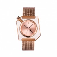 K14 IRREGULARLY SQUARE Rose Gold with Mesh Strap 40mm WKF20RG001M 1万7,600円（税込）