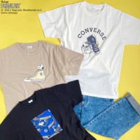 PEANUTS × CONVERSE Tシャツ 各4,950円