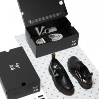 A BATHING APE(R) X mastermind JAPAN X Dr. Martens 3 HOLE SHOES