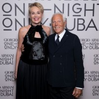 Sharon Stone and GIORGIO ARMANI