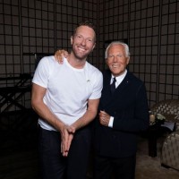 Chris Martin and Giorgio Armani