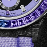 CARBON ROLEX DAYTONA RAINBOW VIOLET