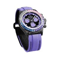 CARBON ROLEX DAYTONA RAINBOW VIOLET