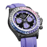 CARBON ROLEX DAYTONA RAINBOW VIOLET