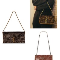 （写真上、中）＜SAINT LAURENT／サンローラン＞KATE SUPPLE 99 22万9,900円 （写真右下）＜SAINT LAURENT／サンローラン＞BABY NIKI CHAIN BAG 34万1,000円