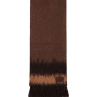 Wool Mohair Knitted Scarf 税込4万1,800円（Brown）