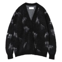 Wool Mohair Floral Knitted Cardigan 税込8万2,500円（Black）