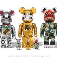 BE@RBRICK BAPE®︎ 招き猫 銀メッキ / 達磨 金メッキ / 獅子舞 100% & 400% セット 6万8,200円 (税込)