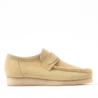 アイテム名：WALLABEE LOAFER／メンズワラビーローファー カラー：BLACK / MAPLE SUEDE サイズ：UK6~UK10（24~28cm） 価格：税込 2万6,400円