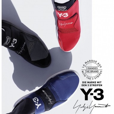 山本耀司×アディダス「Y-3」、2018年春夏コレクションより新作スニーカー発売
