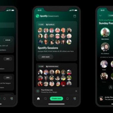 スポティファイがインタラクティブなライブオーディオサービス「Spotify Greenroom」の提供を開始