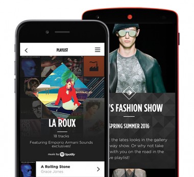 ジョルジオ アルマーニがファッション業界初、「Spotify」と共同開発したライブ映像アプリをローンチ