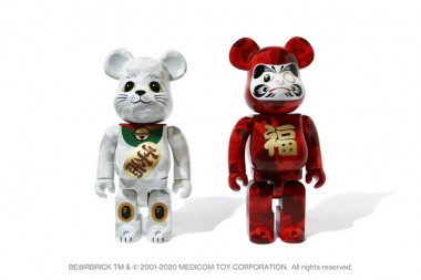 新年の招福祈願やコレクターズアイテムとしてもおススメ! BE@RBRICK BAPEの「招き猫」＆「達磨」