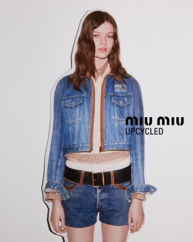 ミュウミュウの「Miu Miu Upcycled」の第五弾となるデニムウエアのカプセルコレクションが登場