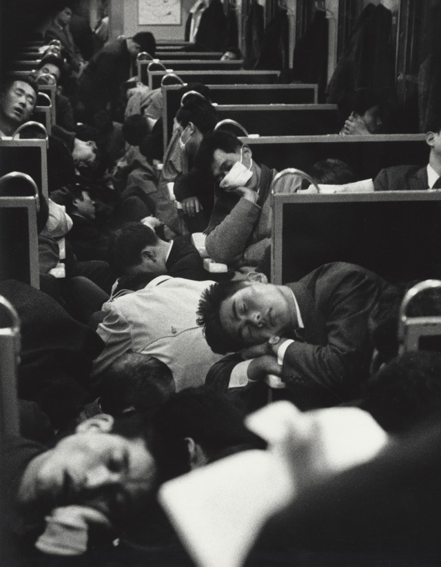 “People sleeping in a night train” (1964)