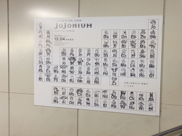 ジョジョの奇妙な冒険完全版「JoJonium」が渋谷駅をジャック中ッ！