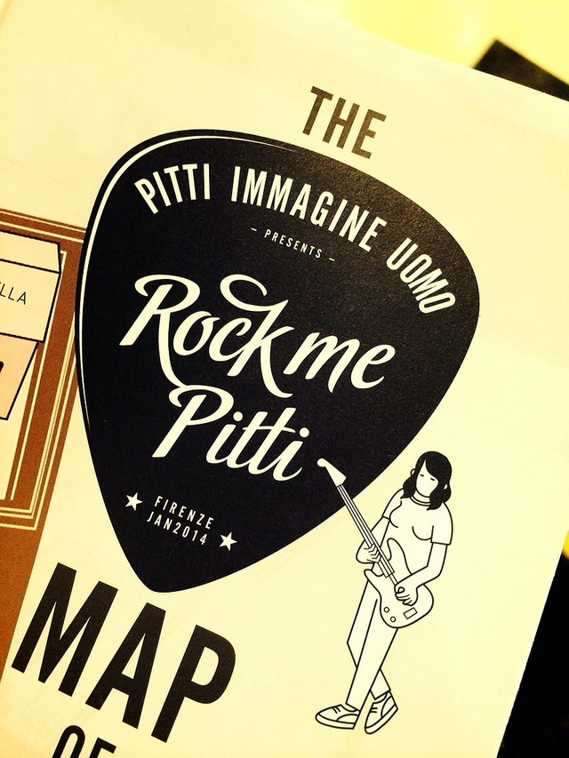 今回のピッティは「Rock me Pitti」がテーマ