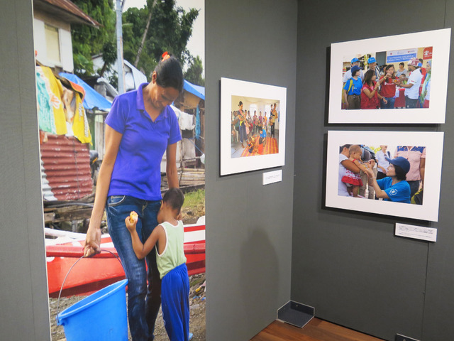 写真展「竹下景子親善大使が見た国連WFP（世界食糧計画）の食糧支援～母と子の絆、子どもたちの未来～」