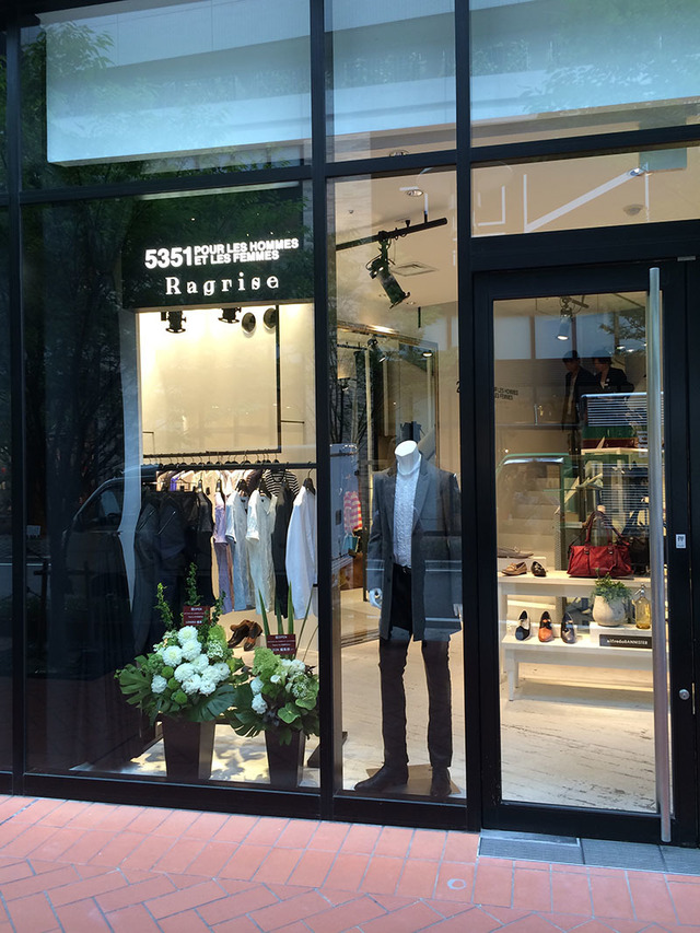 「5351 POUR LES HOMMES ET LES FEMMES）」と「Ragrise」の複合店オープン