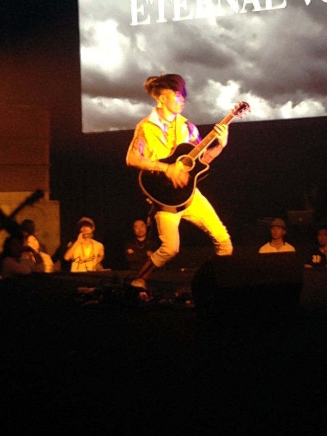 14th addictionランウエイショーに出演した雅（MIYAVI）