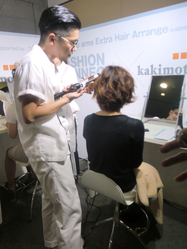 kakimoto armsのヘアアレンジブース