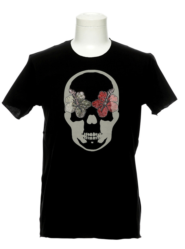 「SKULL WITH CRYSTAL HIBISCUS EYES」（16万円）