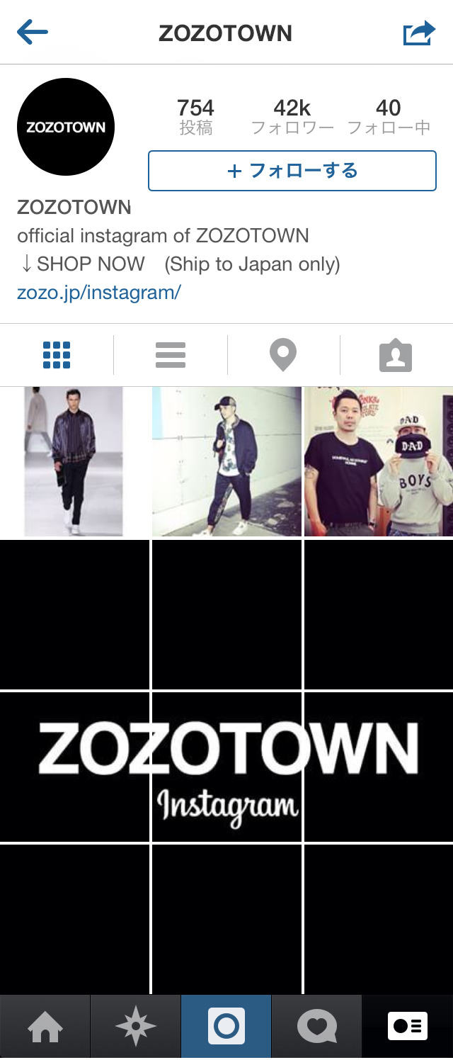 ZOZOTOWNオフィシャルInstagram