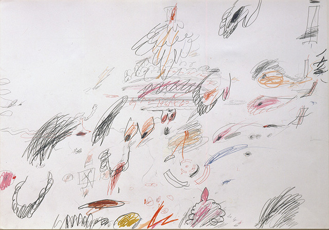 「Untitled（無題）」 1961-63年 50×71cm 鉛筆、色鉛筆、ボールペン、紙