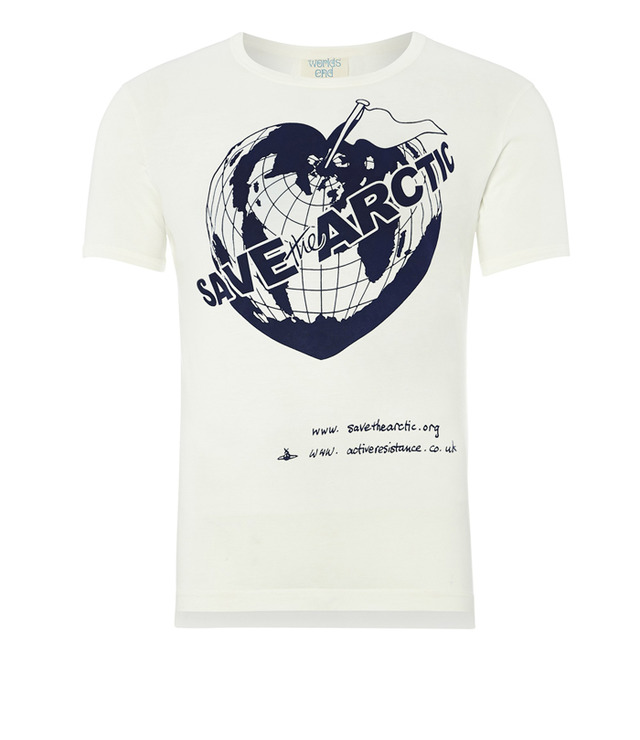 「ワールズ・エンド」で展開中の「SAVE THE ARCTIC Tシャツ」（1万4,000円）